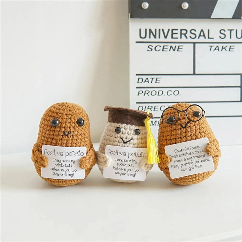 Positive Energy Potato Doll Home Decoration Mini Plush Knitting Wool