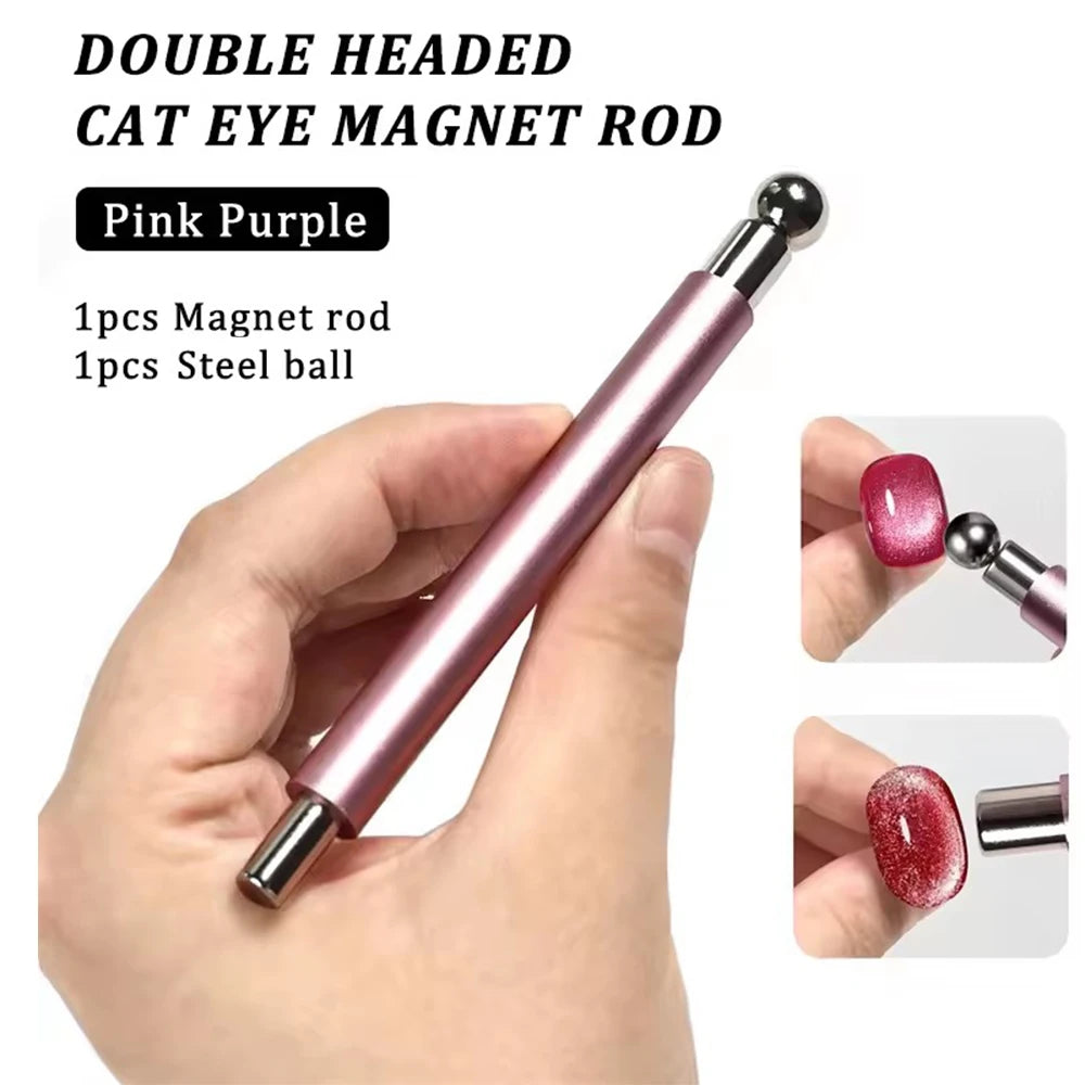 3 In 1 Dual Headed Cat Eye Nail Art Magnetic Stick