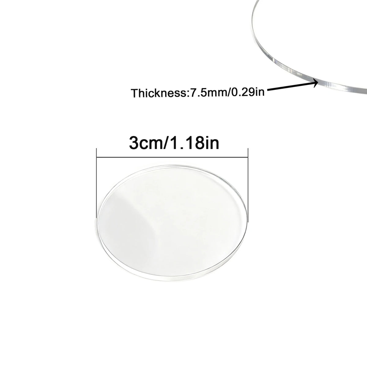 Clear Round Acrylic Sheets Transparent Plexiglass Discs