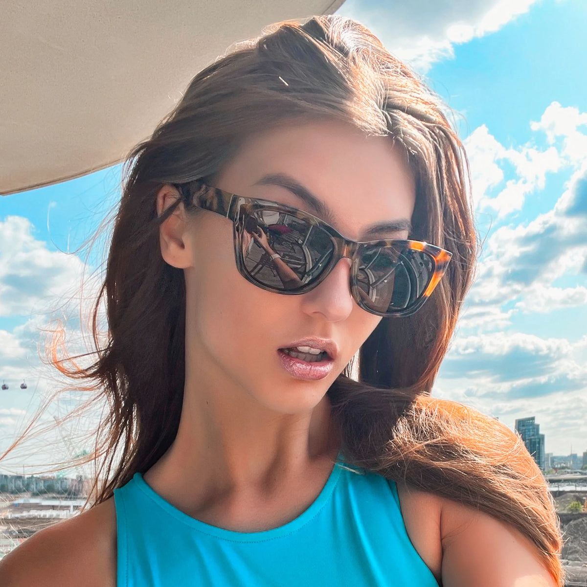 ZENOTTIC Butterfly Women Oversized Polarized Sunglasses