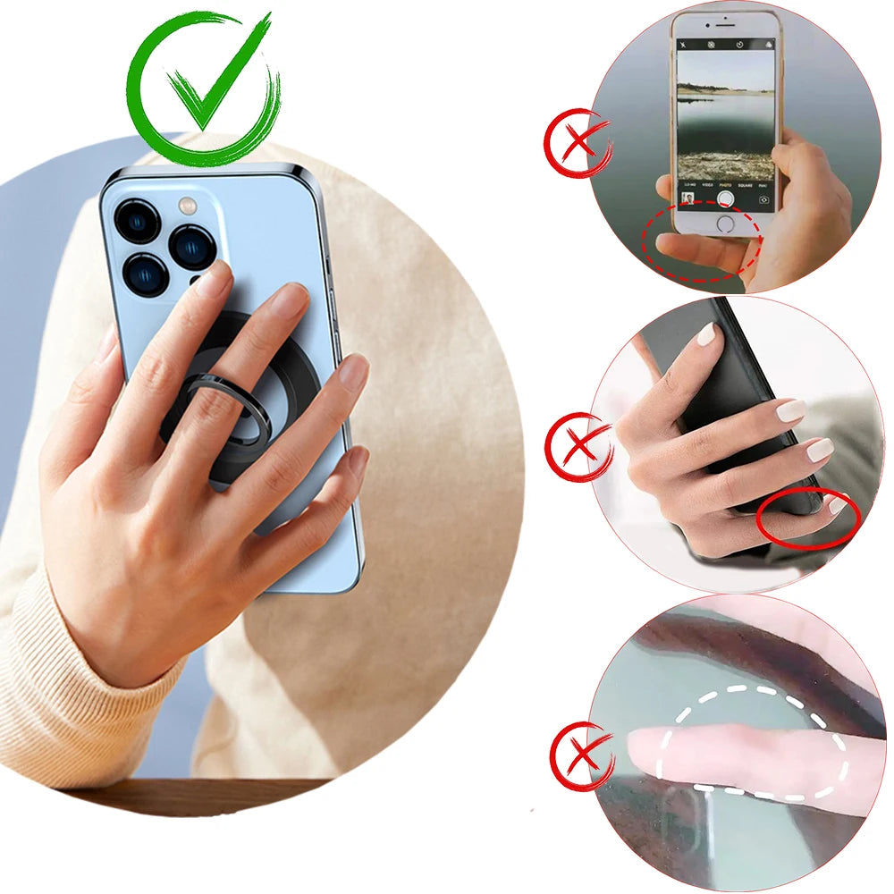 Stand For Tablet Magnetic 3 Sections Simplicity Ring Phone