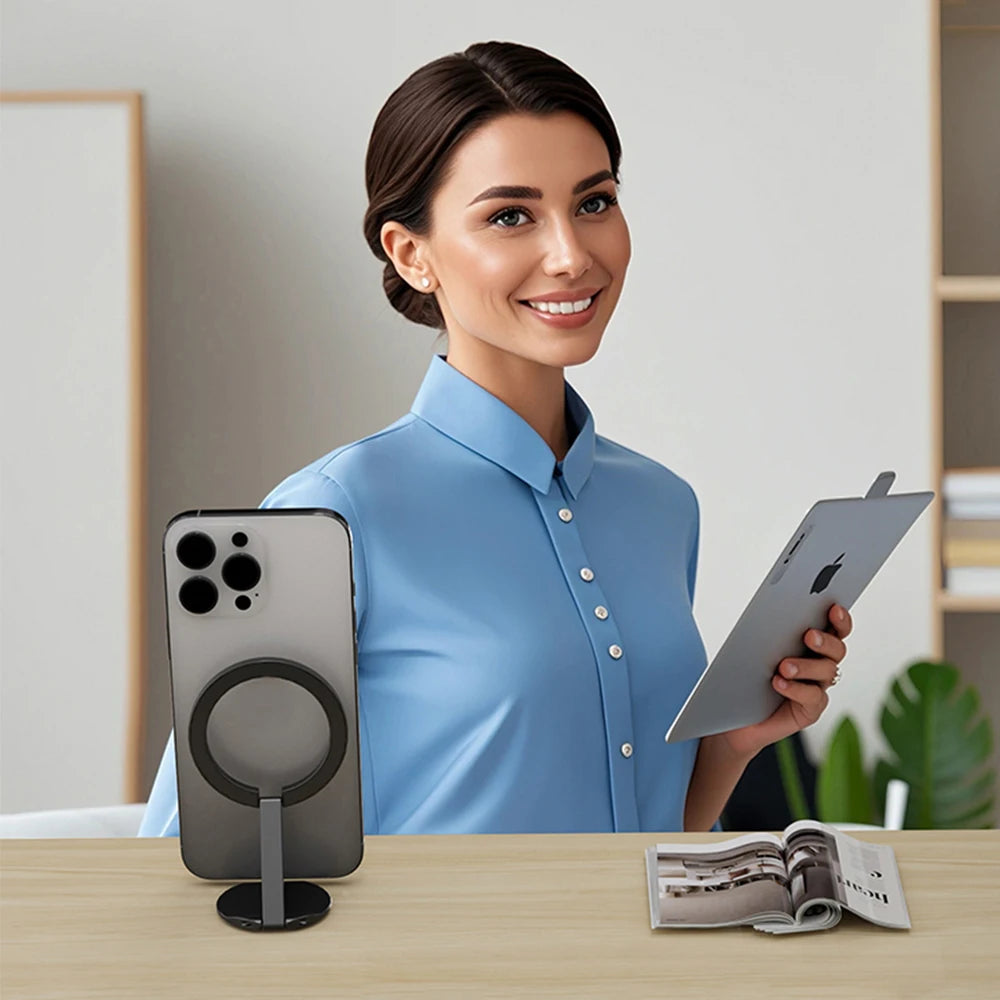 Stand For Tablet Magnetic 3 Sections Simplicity Ring Phone