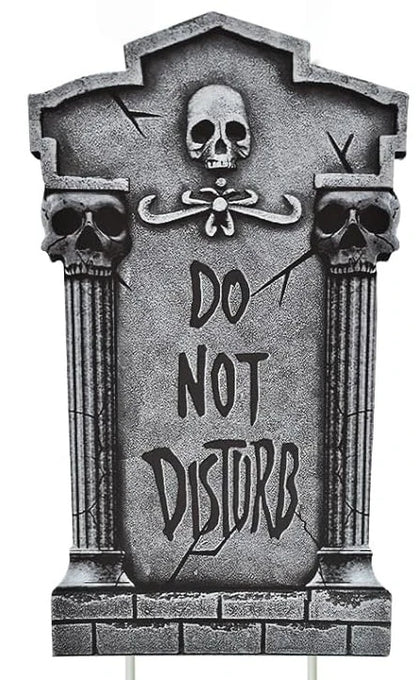 Halloween Tombstone Yard Sign Decorations with Stakes Skeleton