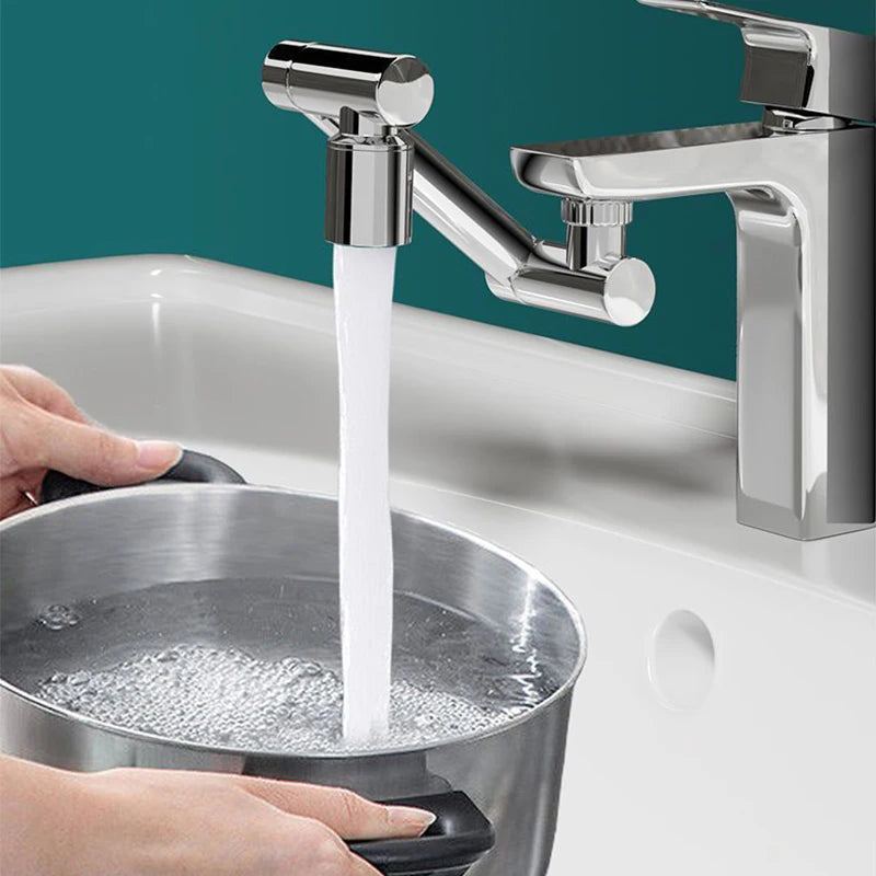 1440° Rotatable Scalable Metal Faucet Bathroom Tap