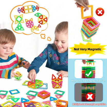 Magnetic Building Blocks DIY Learning Educational Magnet Toys
