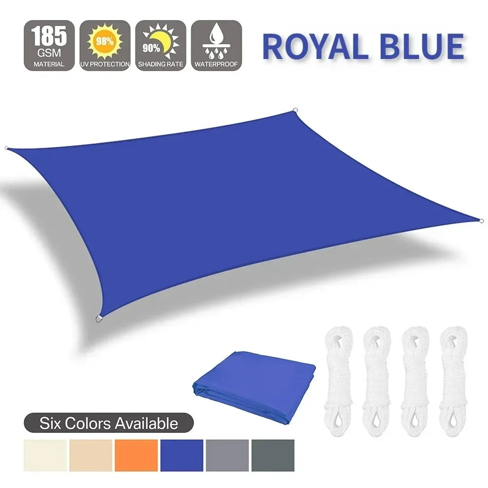 Sun Shade Sail Waterproof Outdoor Square Rectangle Garden