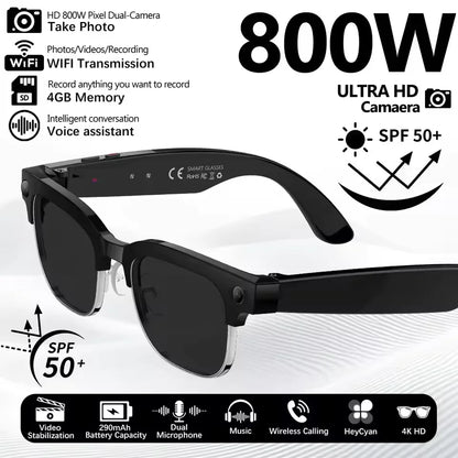 New Upgrade 800W Pixel Smart Glasses With Camera