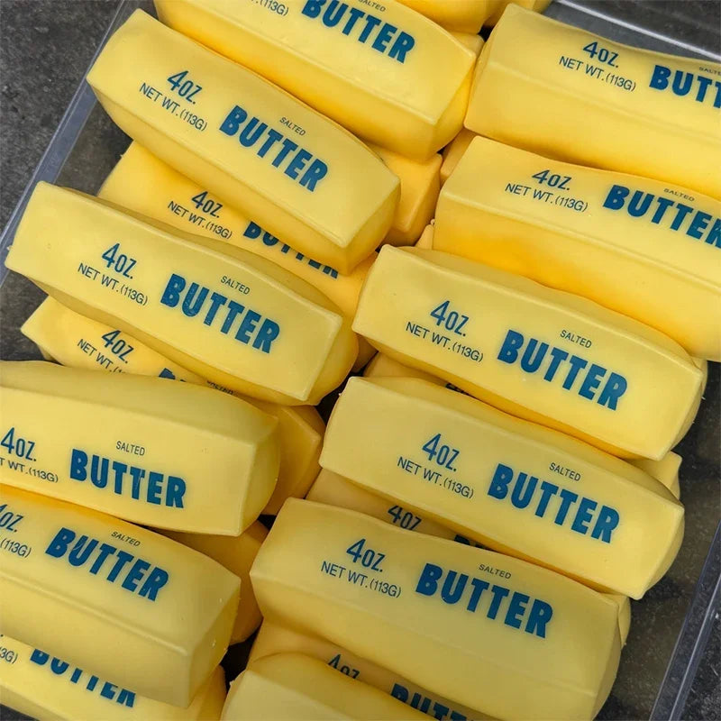 Butter Stick Squishy Stress Ball Fidget Toy Crunchy Squeeze Toy