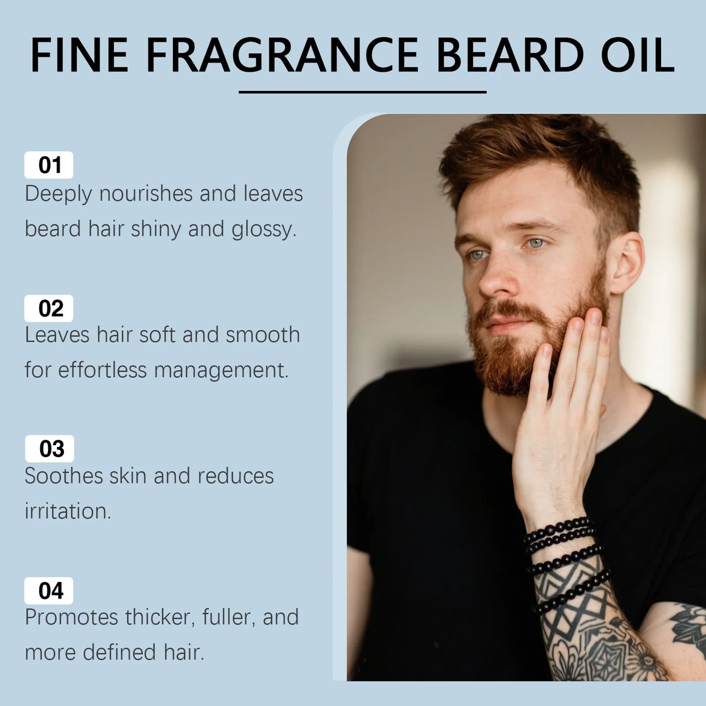 Cedar-Scented Men's Beard Oil–Deep Nourishment