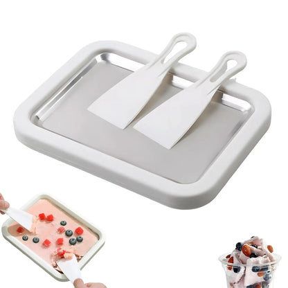 Household Ice Cream Maker Pan with 1 Scraper Instant