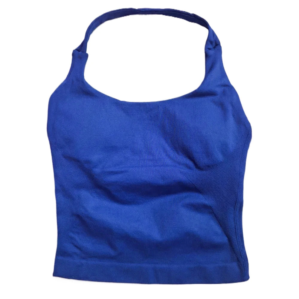 Gym Top Women Clothes Strappy Workout Tank Top Sports Bra