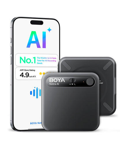 BOYA Notra AI Recording - Smart Voice Activated Recorder