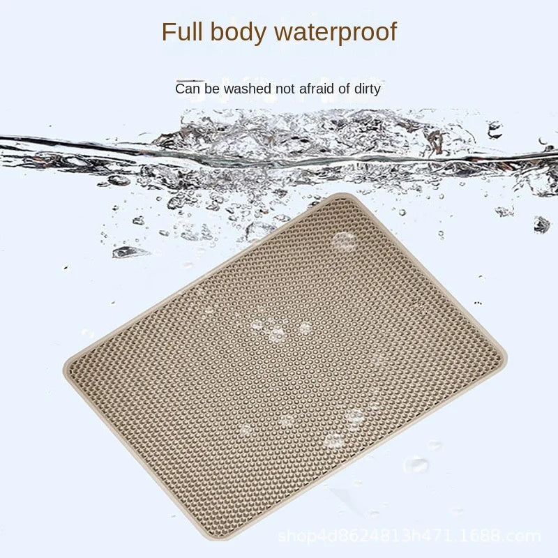 Large Size Cat Litter Mat Eva Double Layer Waterproof Mat