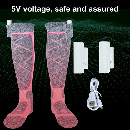 Electric Heated Socks 3Mode Adjustable Winter Warm Socks