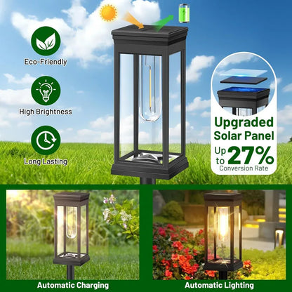 Retro Solar Pathway Warm Lights Outdoor