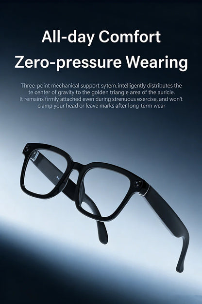 800W Camera AI Smart Glasses Men Translation Sunglasses