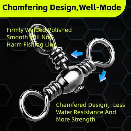 Fishing Crossline Swivels Brass for Catfish Surf Rigs