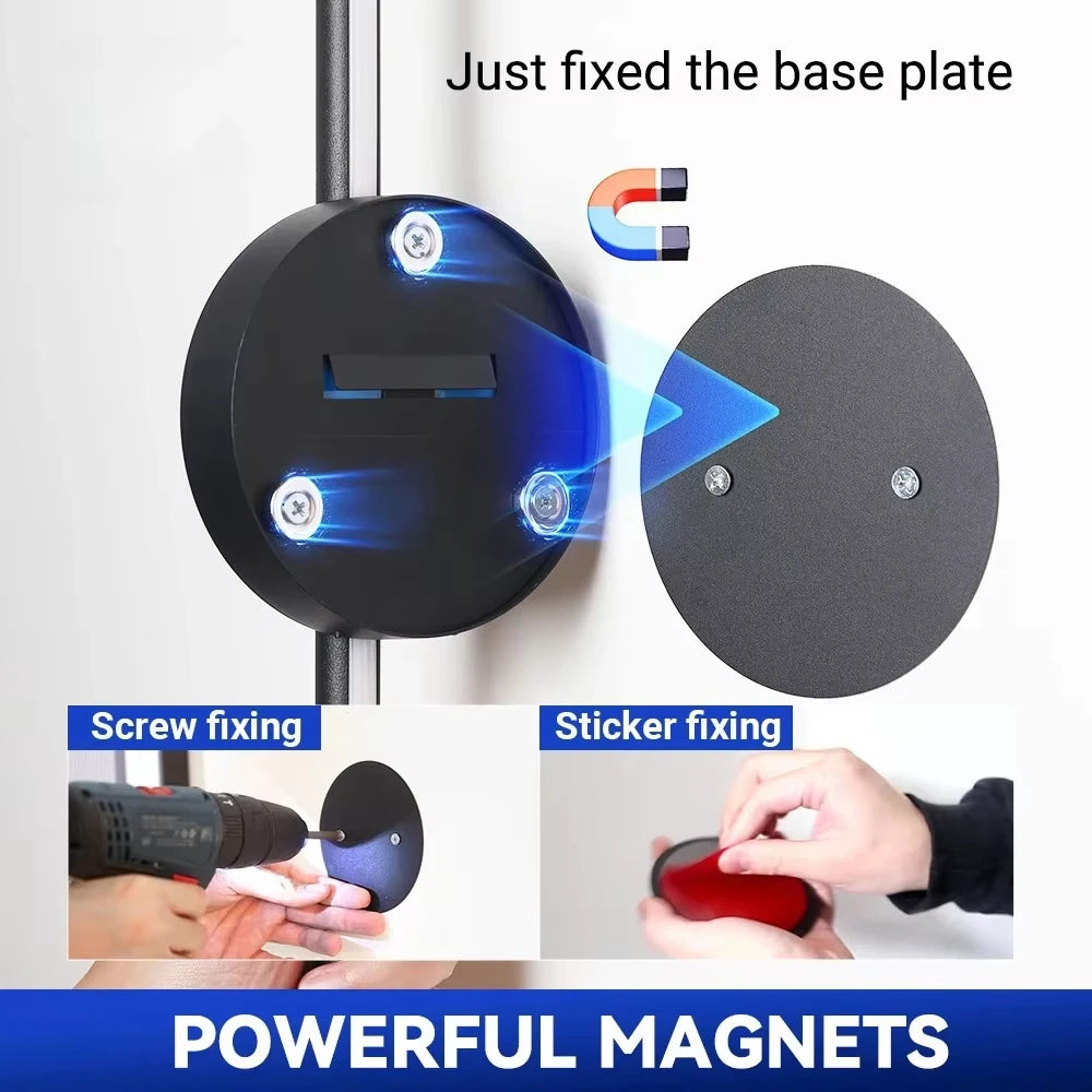 Magnetic Rechargeable 50 Wall Lamp Black Gold For Living Room Bedroom
