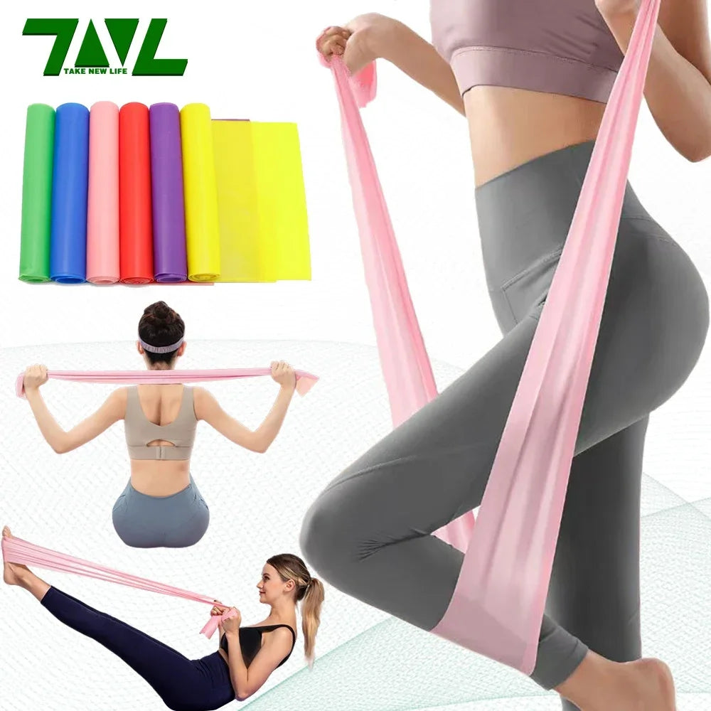 Length 200cm Yoga Pilates Stretch Resistance Band