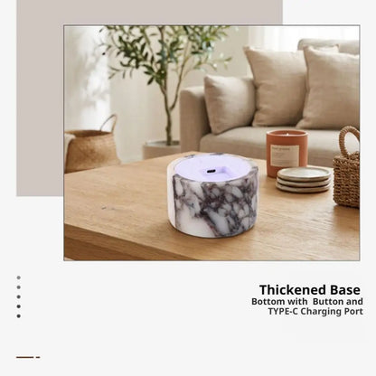 Marble Lamp Luxury Stone Table Lamp Touch Control LED Color