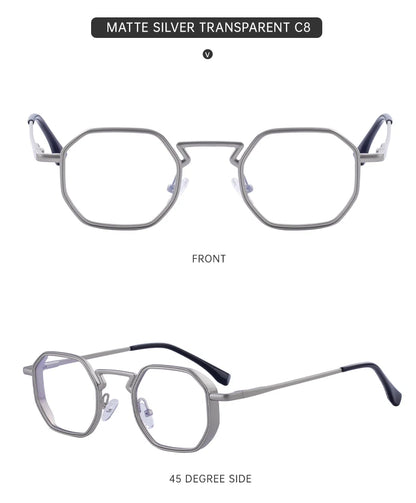 Small Frame Hexason Steampunk Sunglasses Men