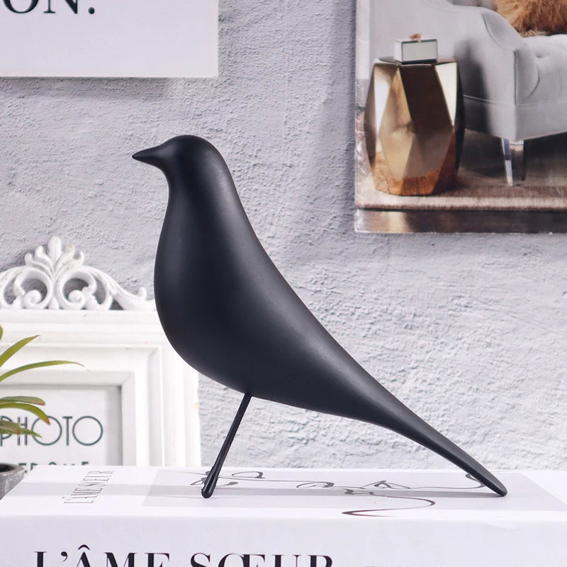 Nordic Style Minimalist Bird Sculpture Resin Craft Artwork