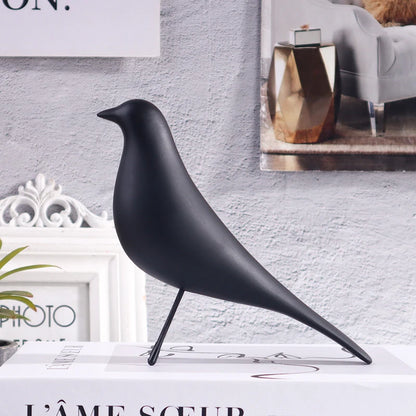 Nordic Style Minimalist Bird Sculpture Resin Craft Artwork