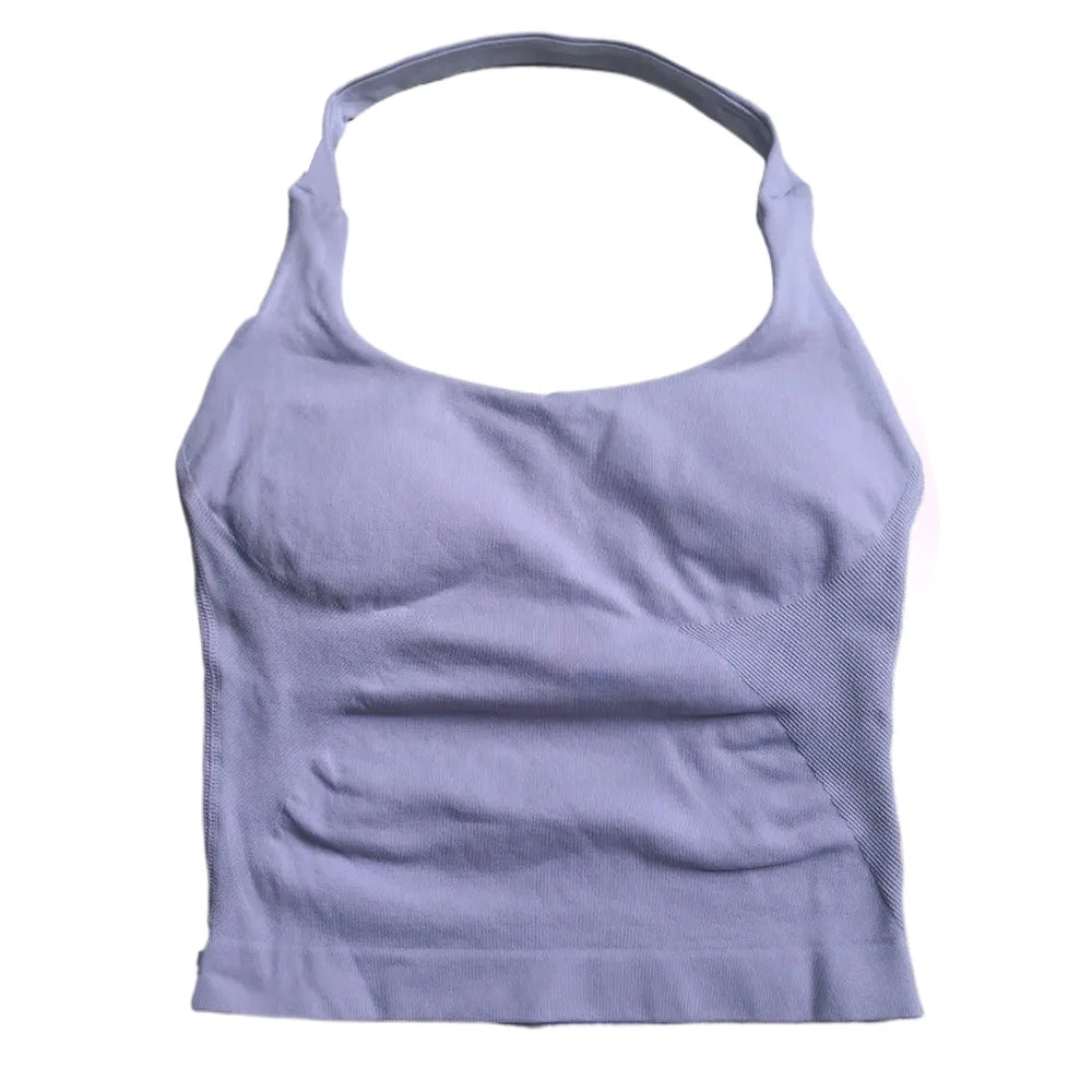 Gym Top Women Clothes Strappy Workout Tank Top Sports Bra