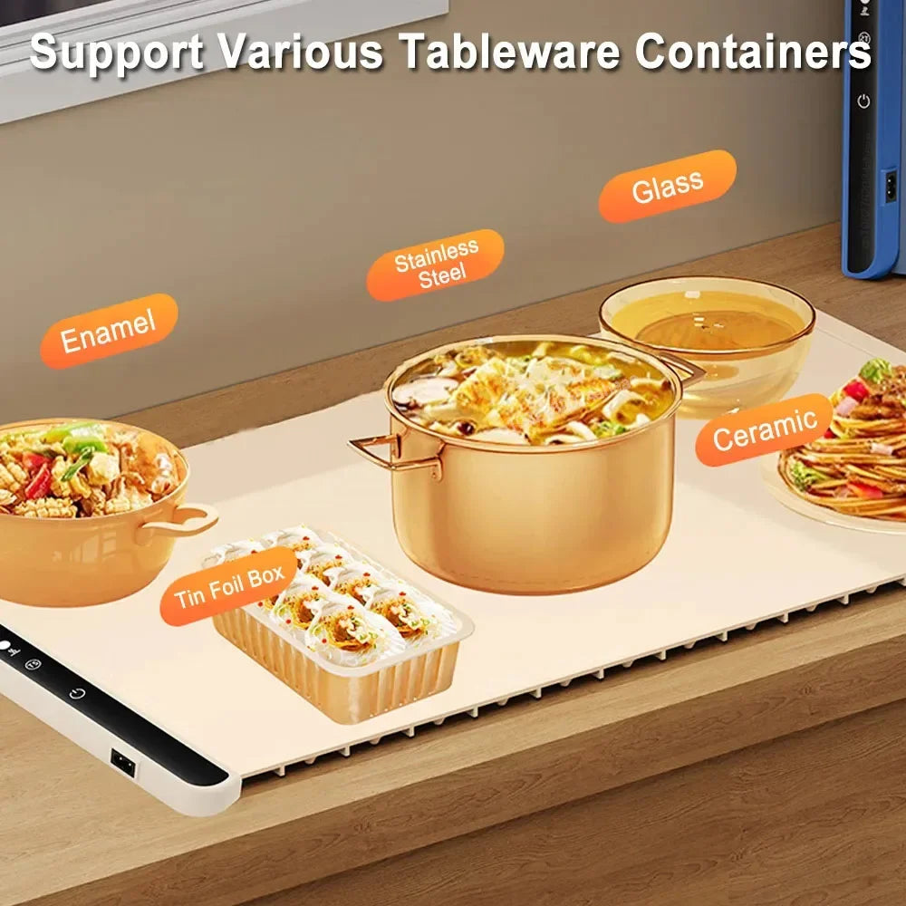 Foldable Food Warmer Electric Warming Tray Food
