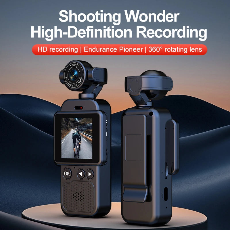 Lenovo 360° Handheld Chest Mount Action Cam 1080P HD