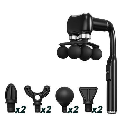 6-Heads Handheld Fascia Gun High Frequency Vibration Body