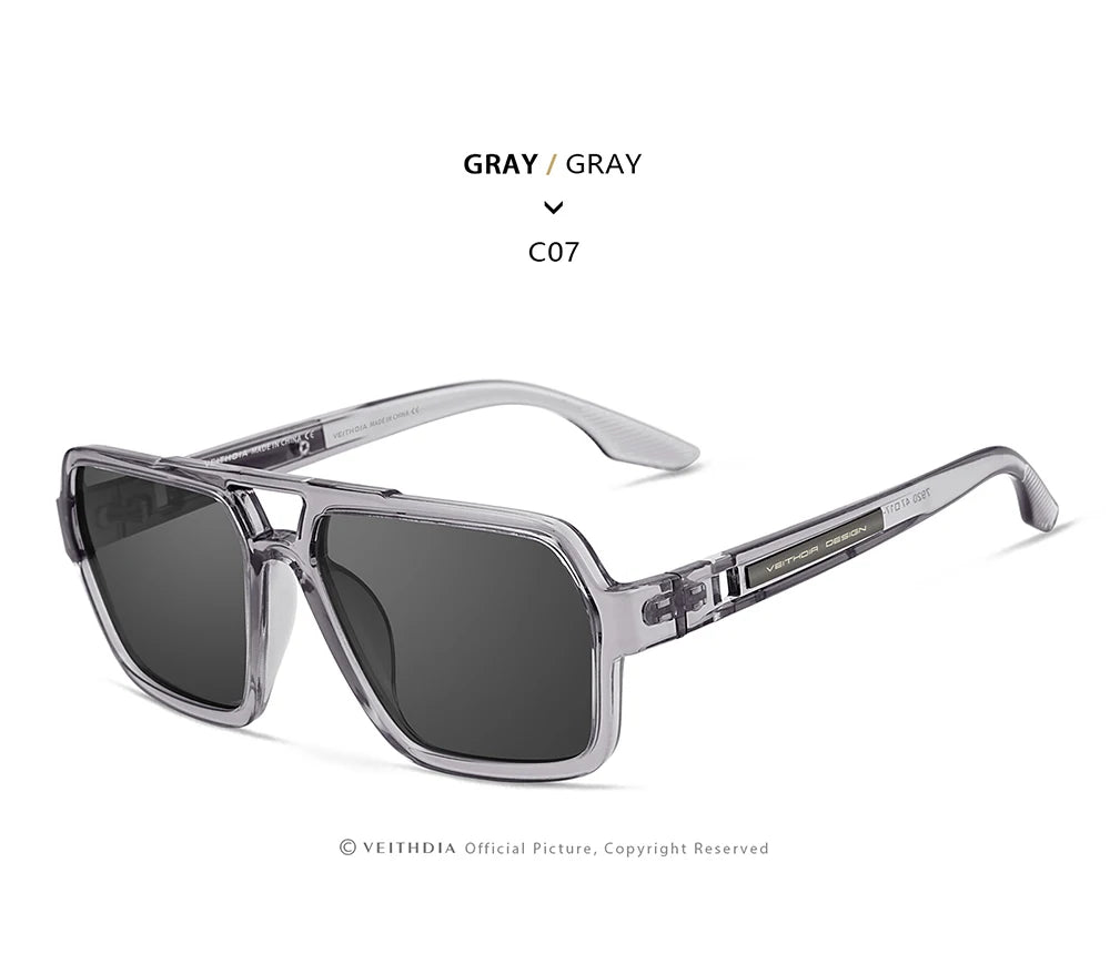 New Arrival Square Sunglasses TR90 Frame Glasses Photochromic