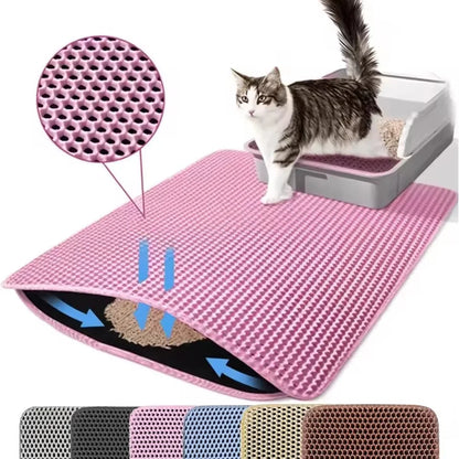 Cat Litter Mat Waterproof Double Layer Pet Litter