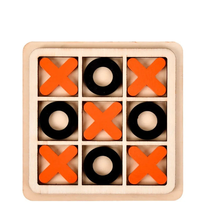 Montessori Wooden Toy Mini Chess Game Interaction Puzzle