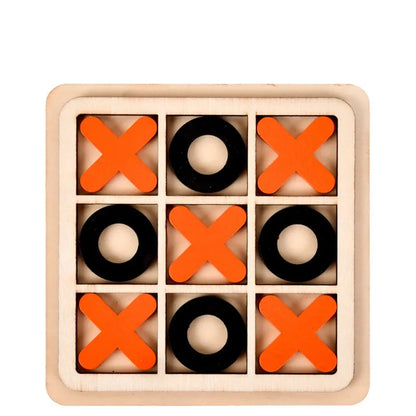 Montessori Wooden Toy Mini Chess Game Interaction Puzzle