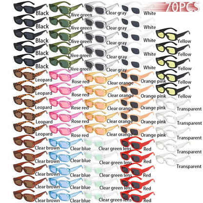 Small Rectangle Pattern Sunglasses For Women