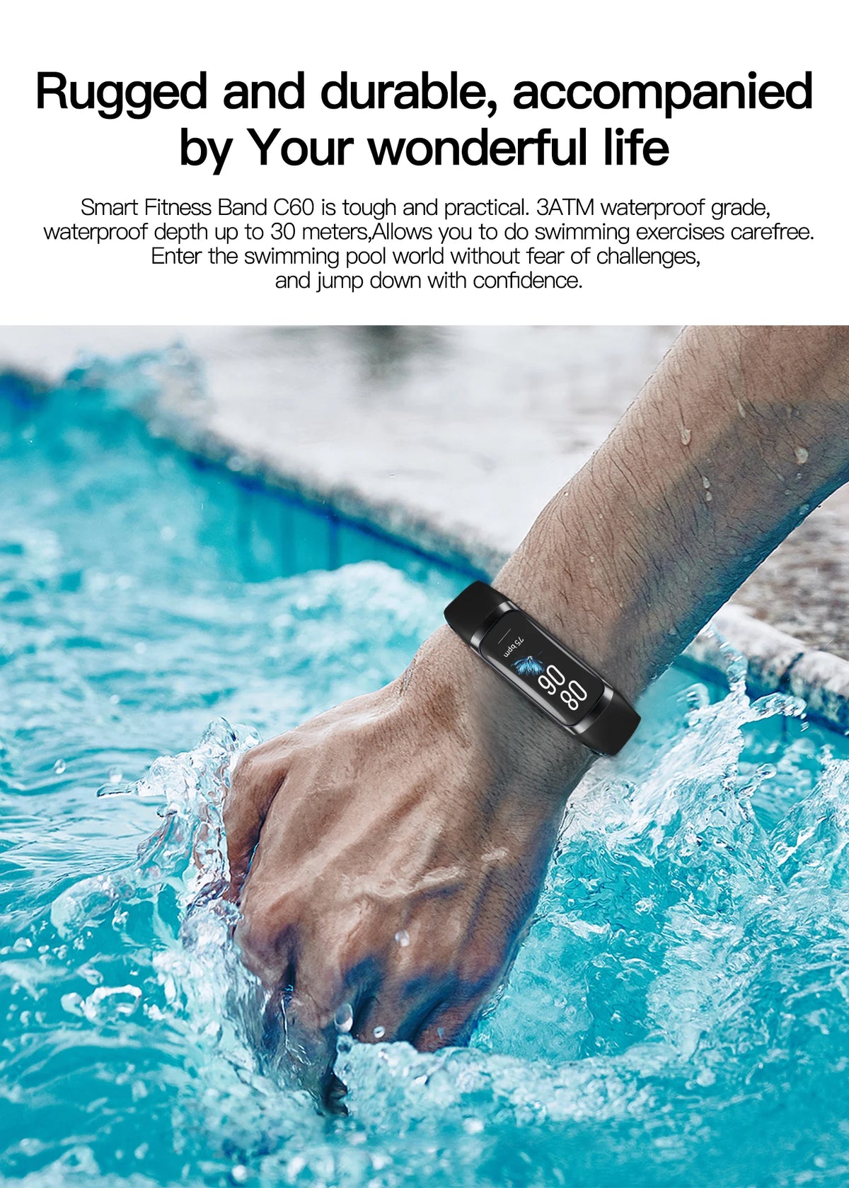 LIGE Amoled Smart Watch Smartwatch Band Women Heart Rate