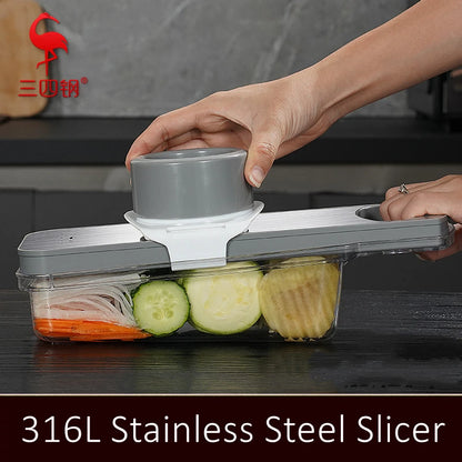 Anti-bacterial Magic Chopper Vegetable Slicer