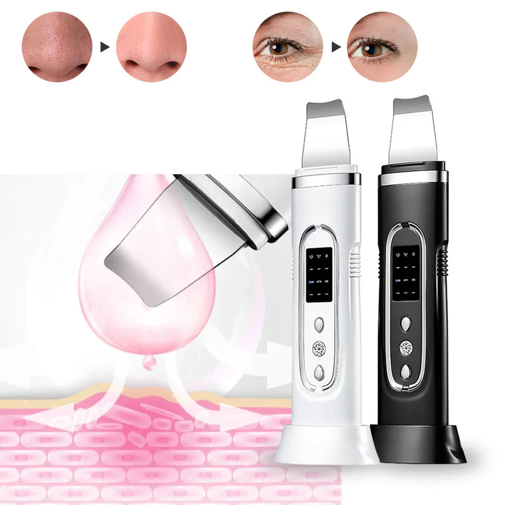 Ultrasonic Skin Scrubber Electric Facial Cleansing Pore