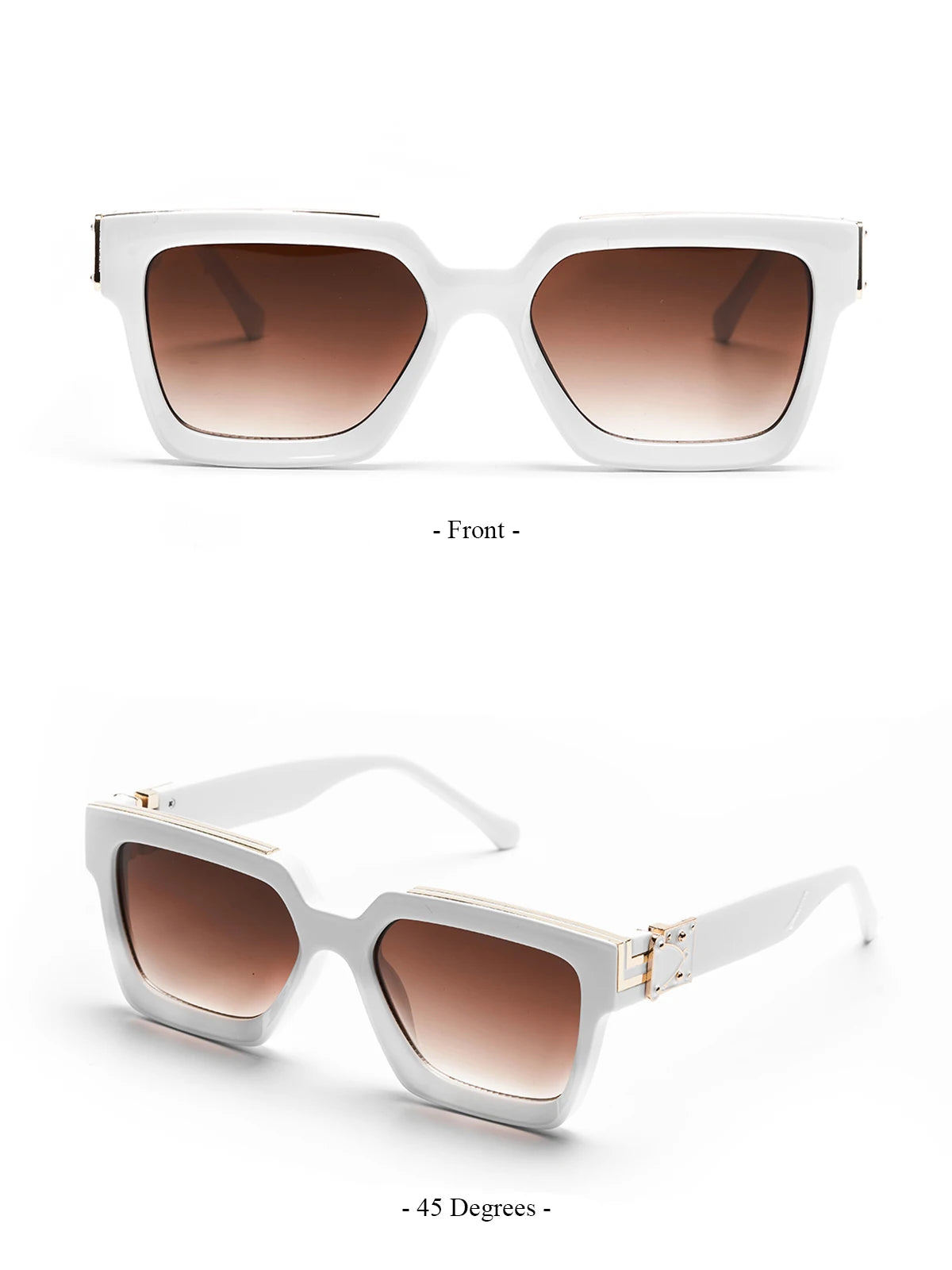 Retro Black Millionaire Shades Luxury Sunglasses