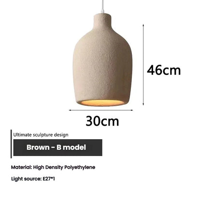 Wabi Sabi Ceiling Pendant Light Nordic LED Chandelier for Living Dining Room