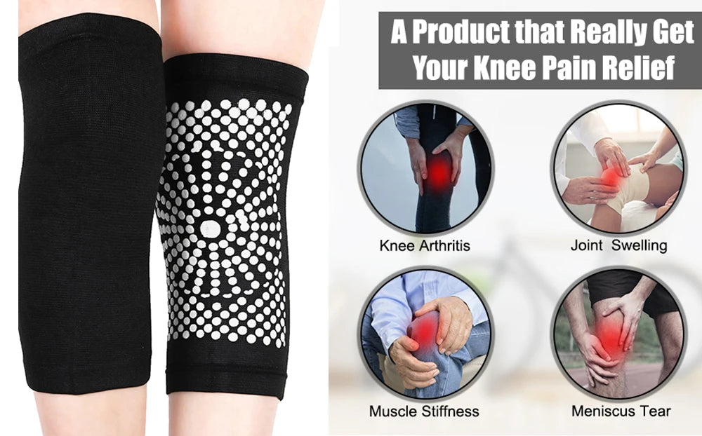 1 Pair Self Heating Support Knee Pads Knee Brace Warm