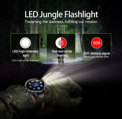 New TANK Ultra 1400mAh Battery Military Smart Watch