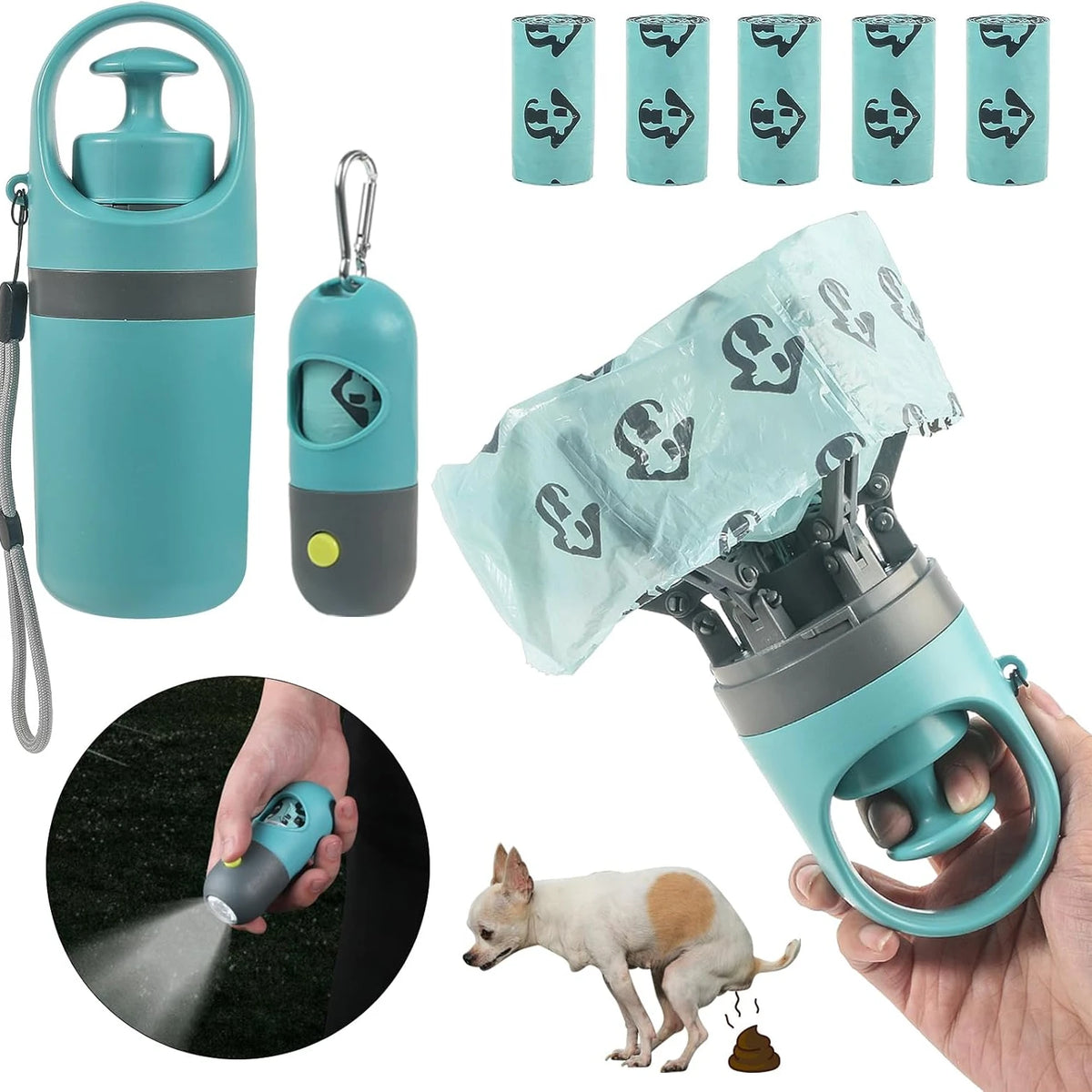 Dog Poop Scooper Set Claw Waste Picker