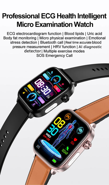 New AI Diagnosis Blood Lipids Body composition Test Smart Watch