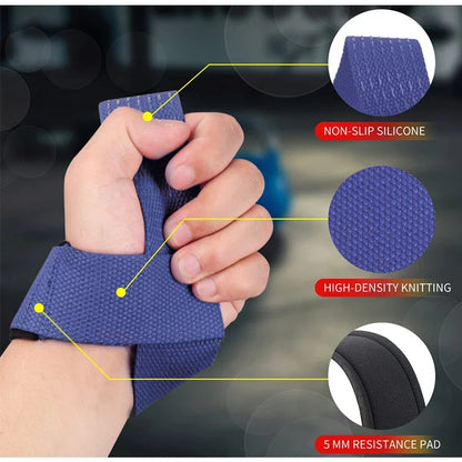 Weight Lifting Wrist Straps Strength Training Adjustable