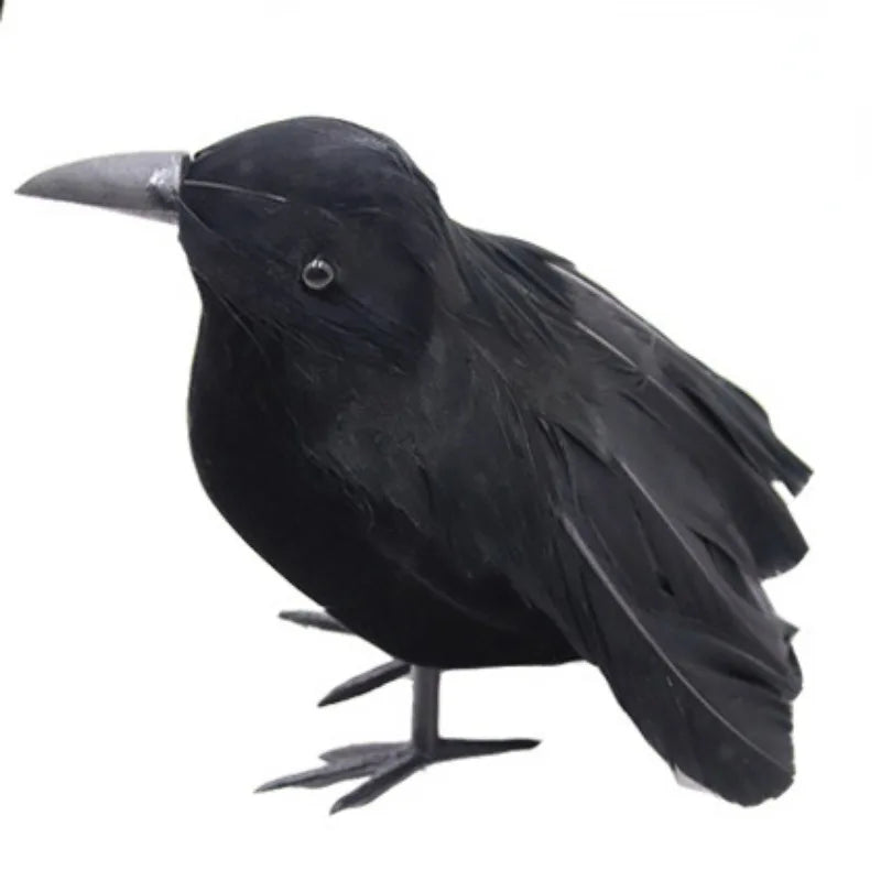 Realistic Artificial Crows Party Ornament Halloween Decorations
