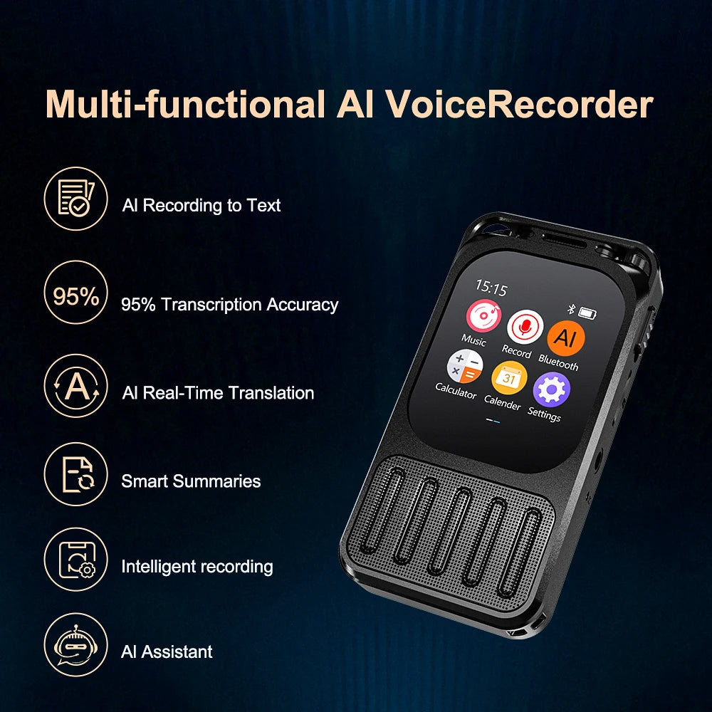 Vandlion V78AI Touch Screen Voice Recorder Digital Translator