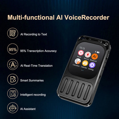 Vandlion V78AI Touch Screen Voice Recorder Digital Translator