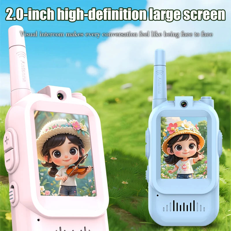 Children's Video Walkie Talkies 2 Pack Rechargeable